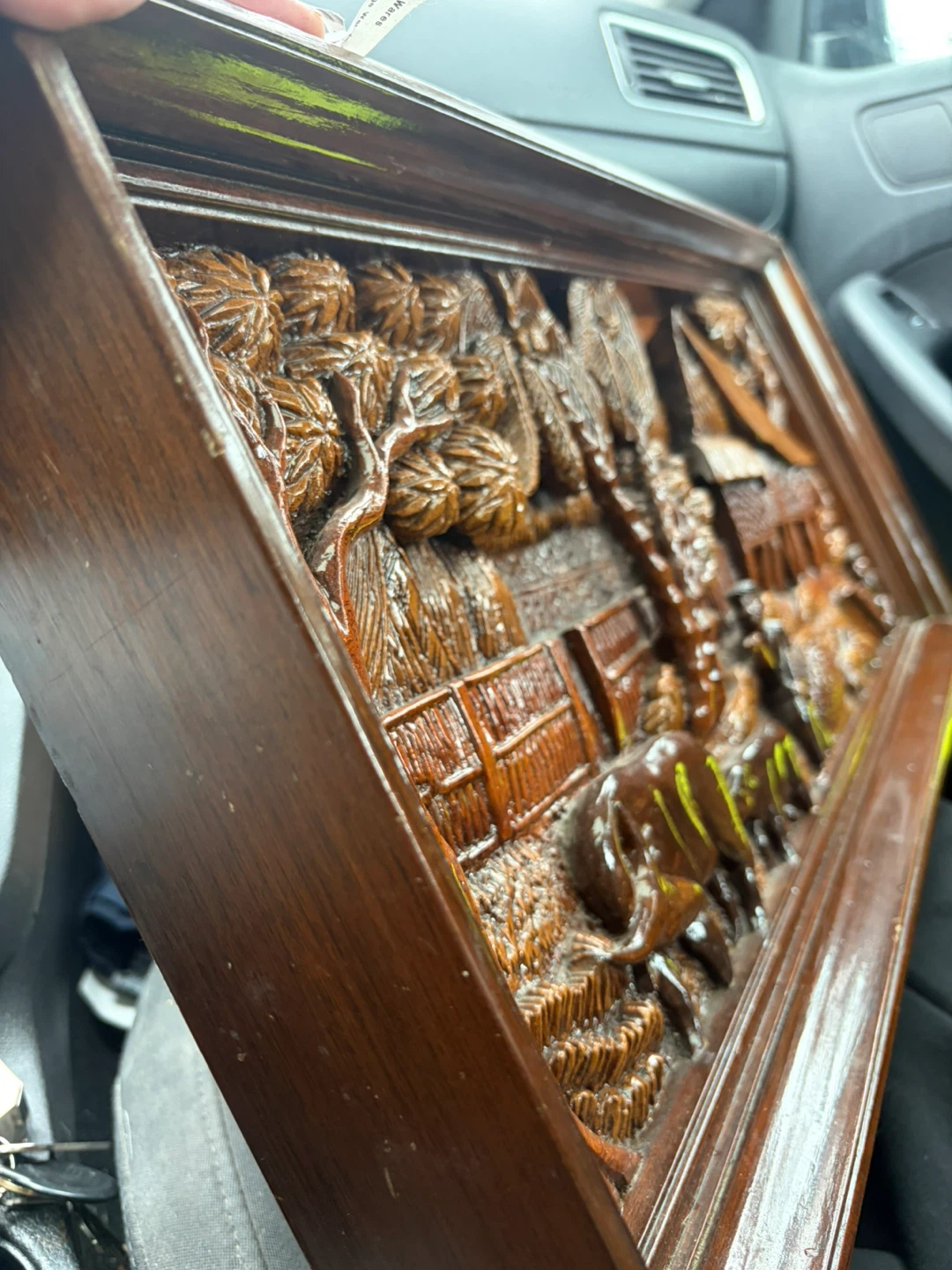 Carved Wooden Wall Art Panel - photo 5