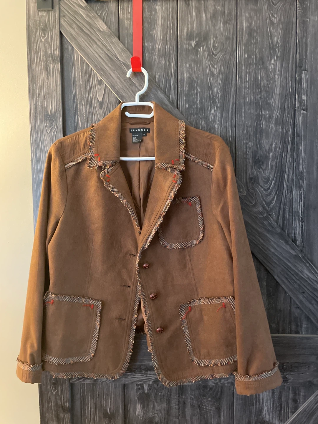 Spanner Women's Brown Blazer Size 12