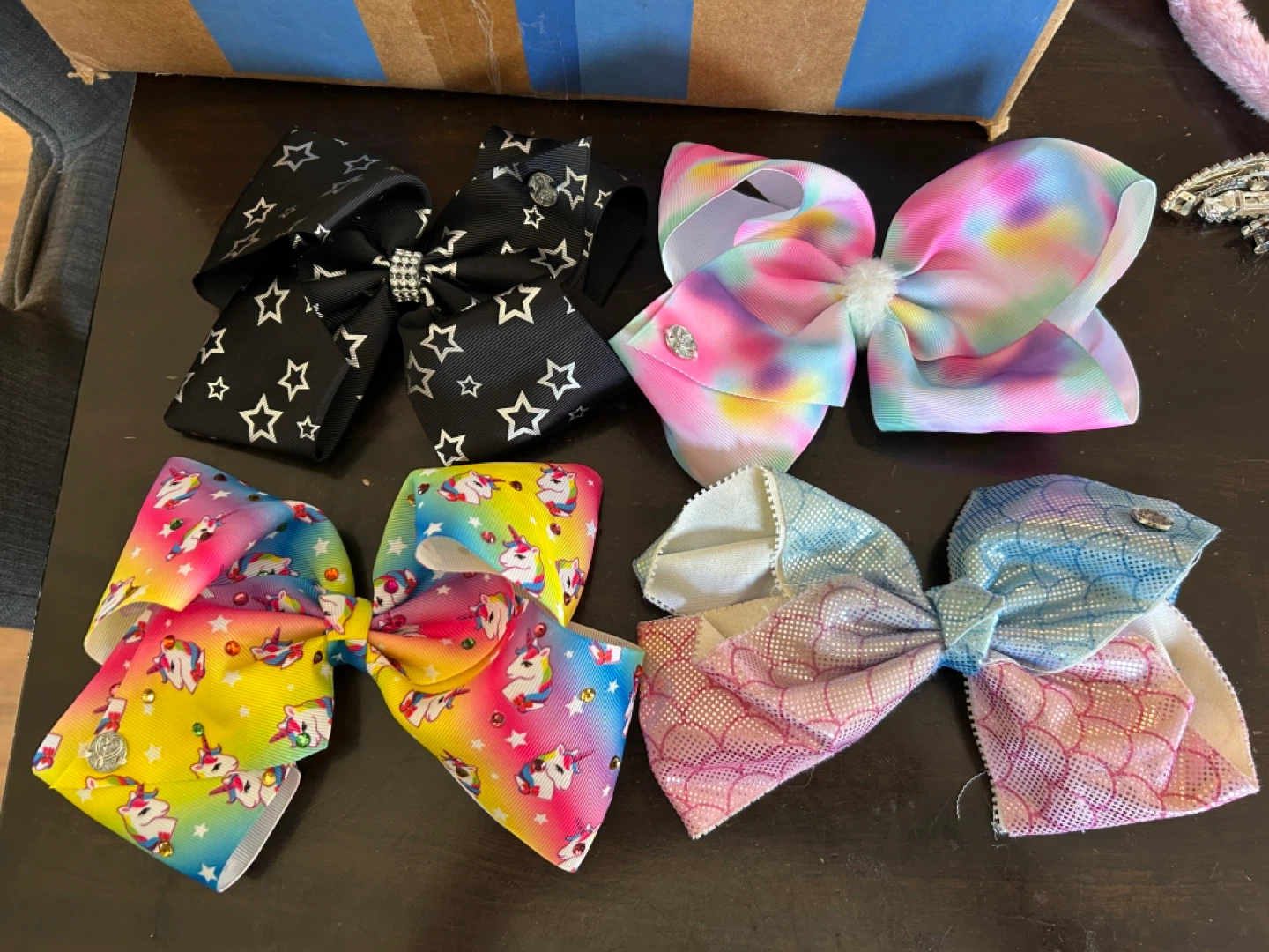 Set of 4 Large Jojo Hair Bows