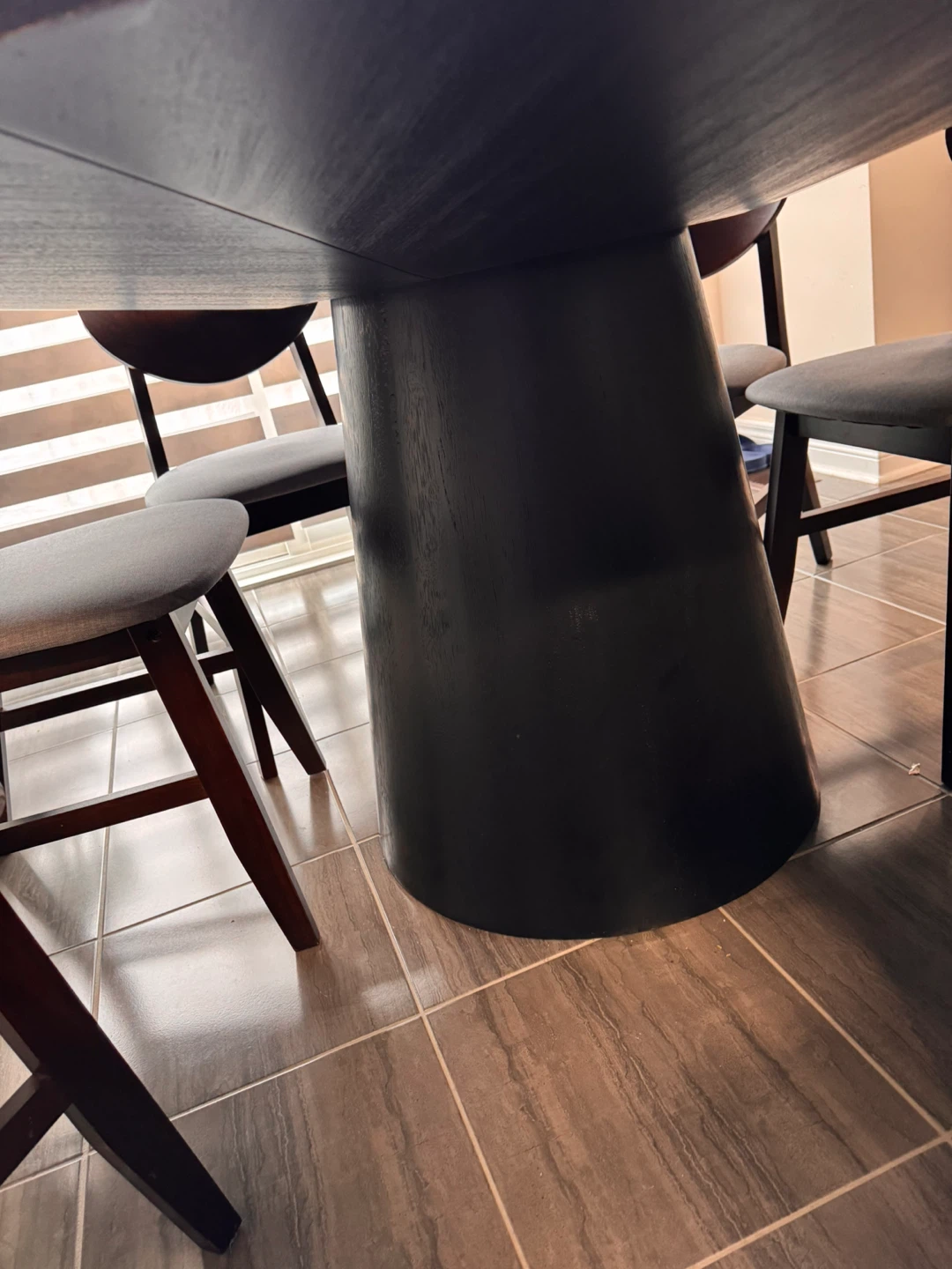 Round Wood Dining Table - photo 2