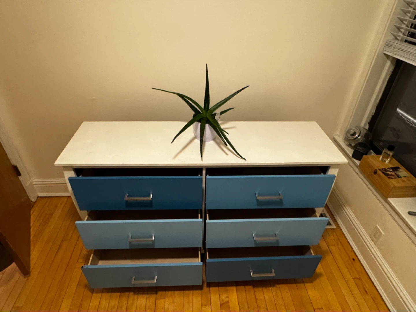 Six Drawer Dresser - Blue and White - photo 5