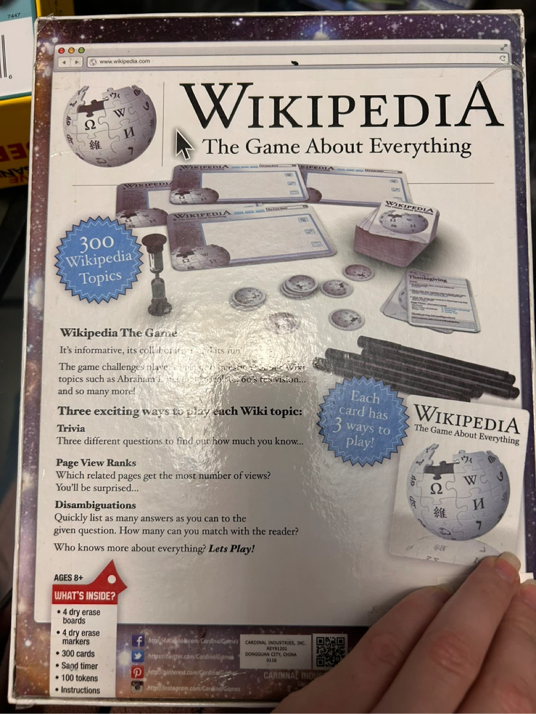 Wikipedia The Game About Everything Board Game - photo 2