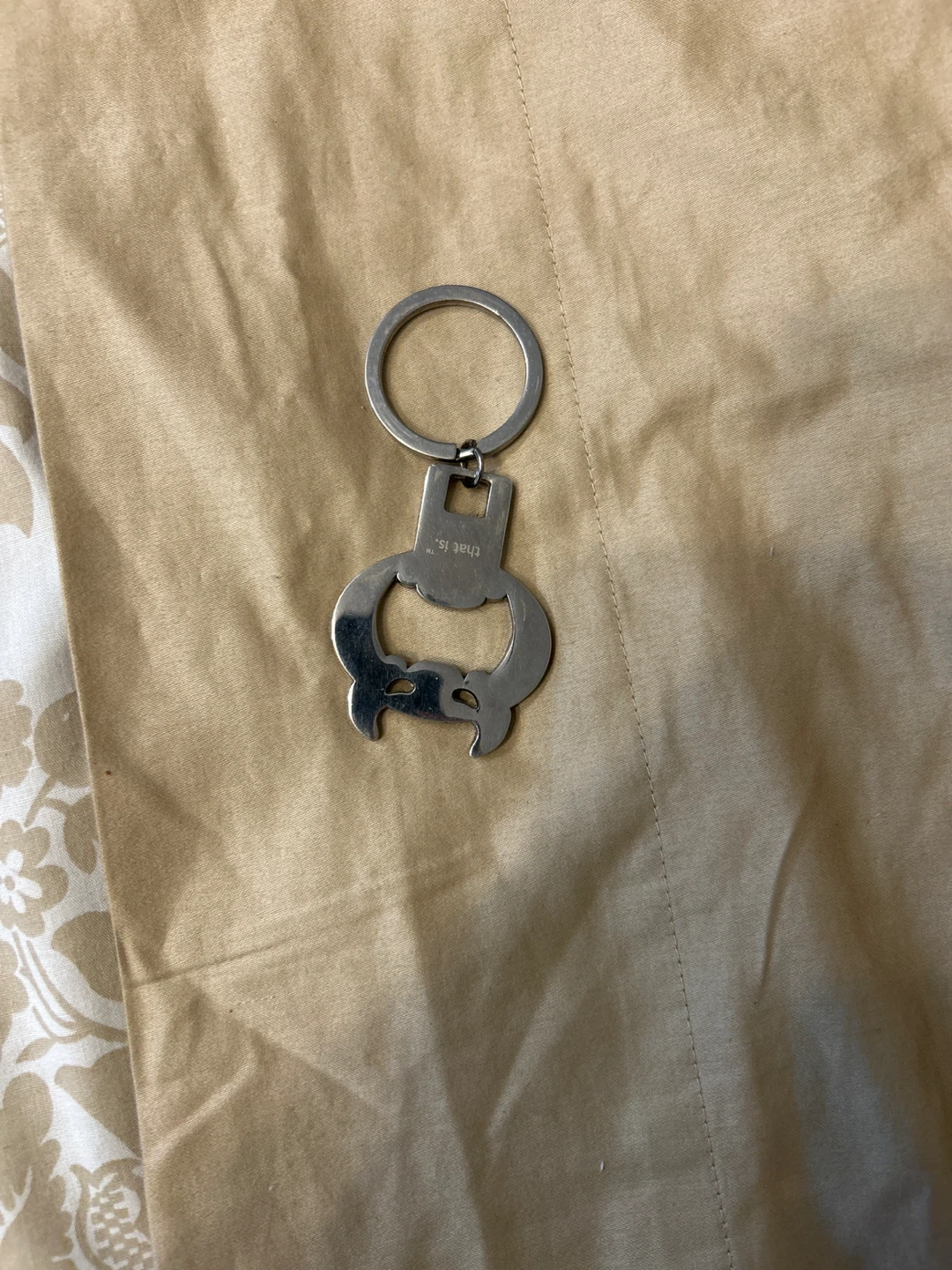 Metal Keychain Horn shape Bottle Opener