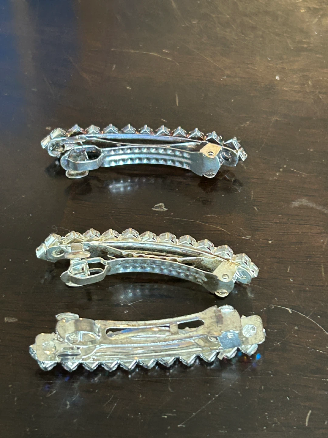 Set of 3 Rhinestone Hair Clips - photo 3