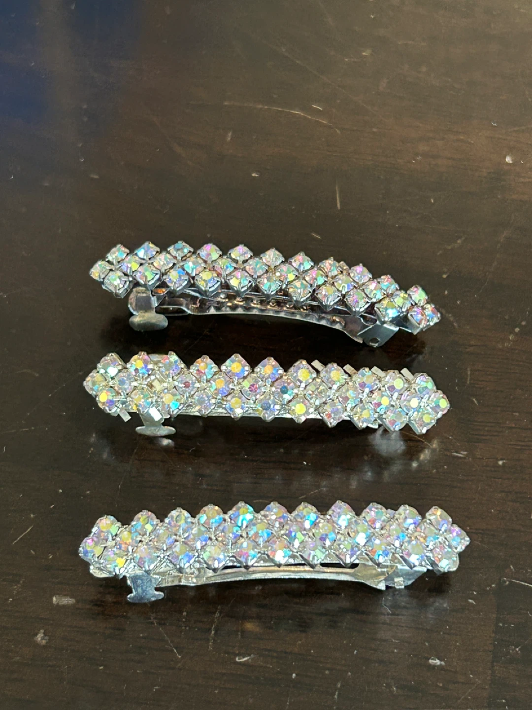 Set of 3 Rhinestone Hair Clips - photo 4