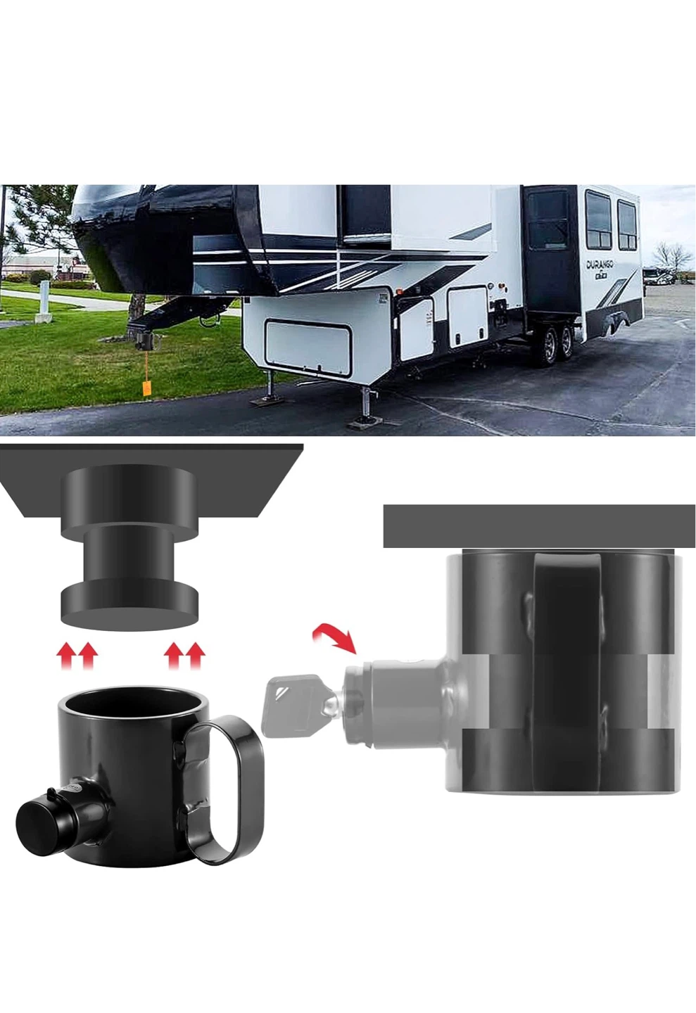 New King Pin Lock for 5th Wheel & Semi Trailers – Heavy Duty