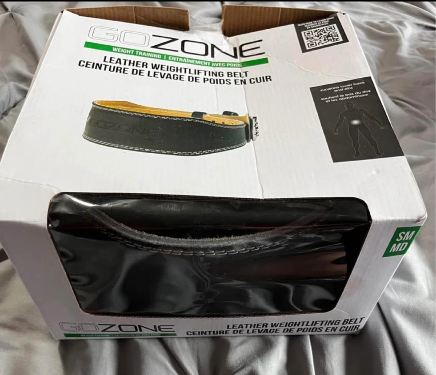 GO ZONE Leather Weightlifting Belt