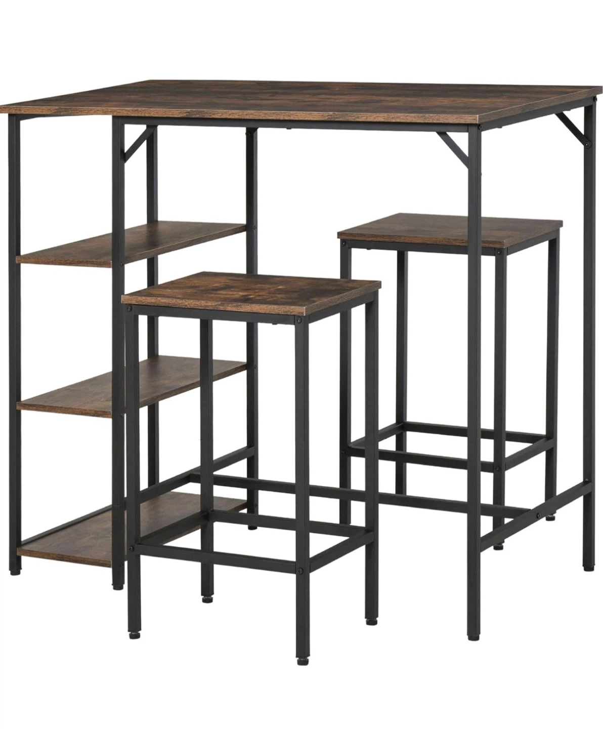 Bar Table Set with 2 Stools - photo 5