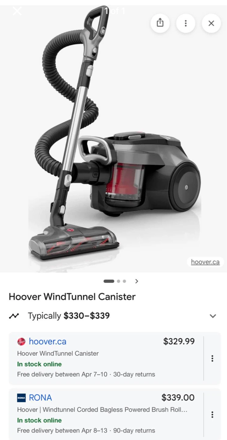 New Hoover WindTunnel Canister Vacuum