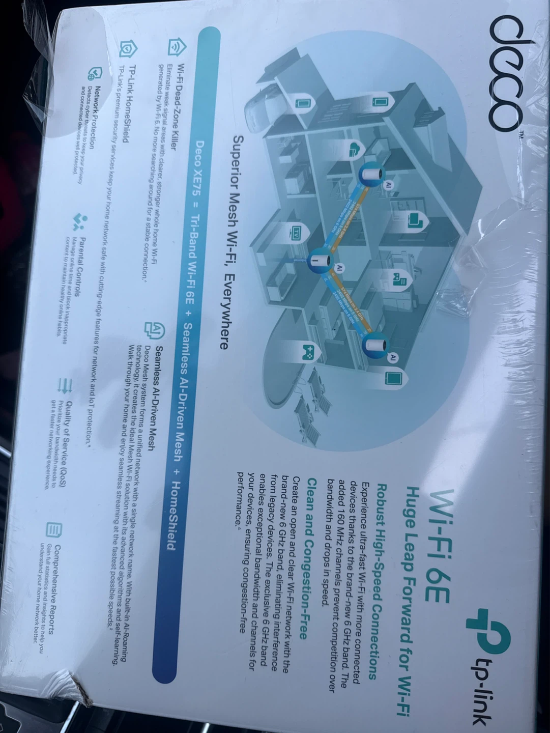 TP-Link Deco AXE5400 Tri-Band Mesh Wi-Fi 6E System (3-Pack) - photo 2