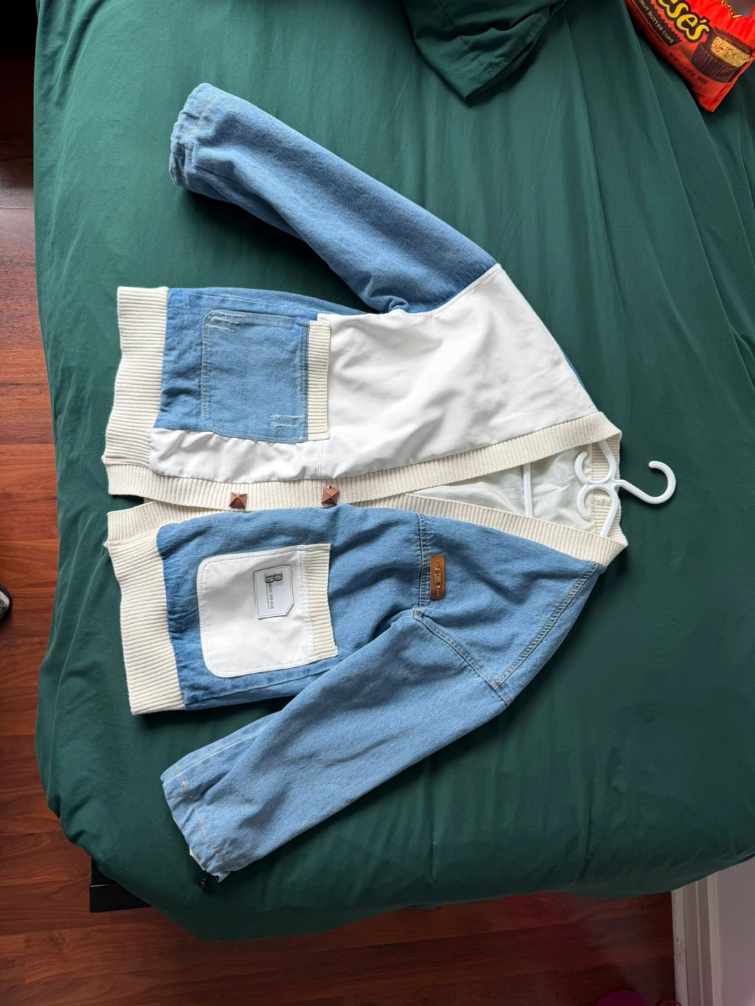 Color Block Denim Jacket