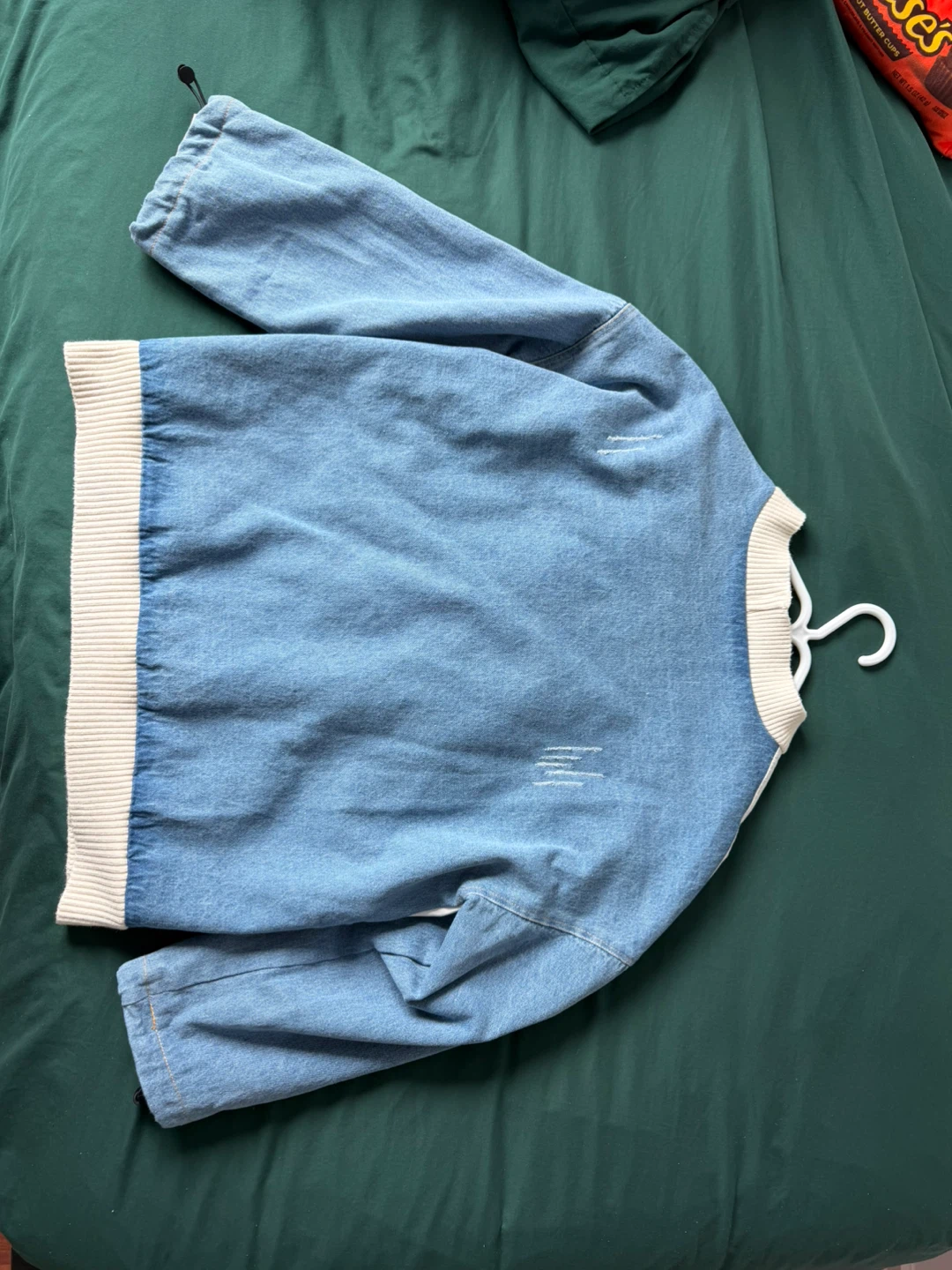 Color Block Denim Jacket - photo 4