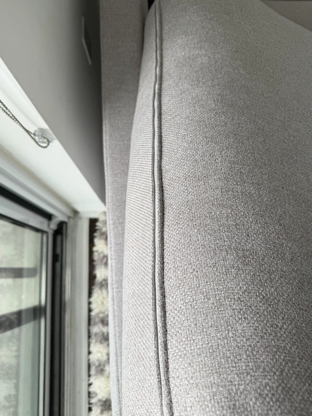 Light Grey Fabric Sofa - photo 4
