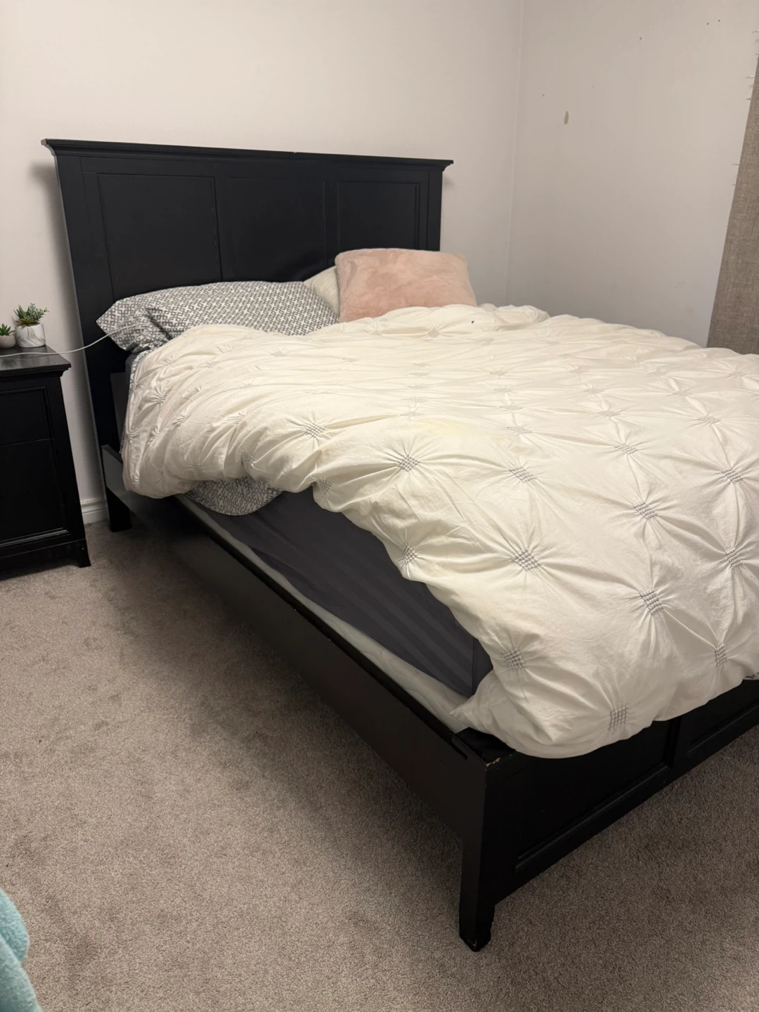 Black Bedroom Set - Dresser & Bed Frame