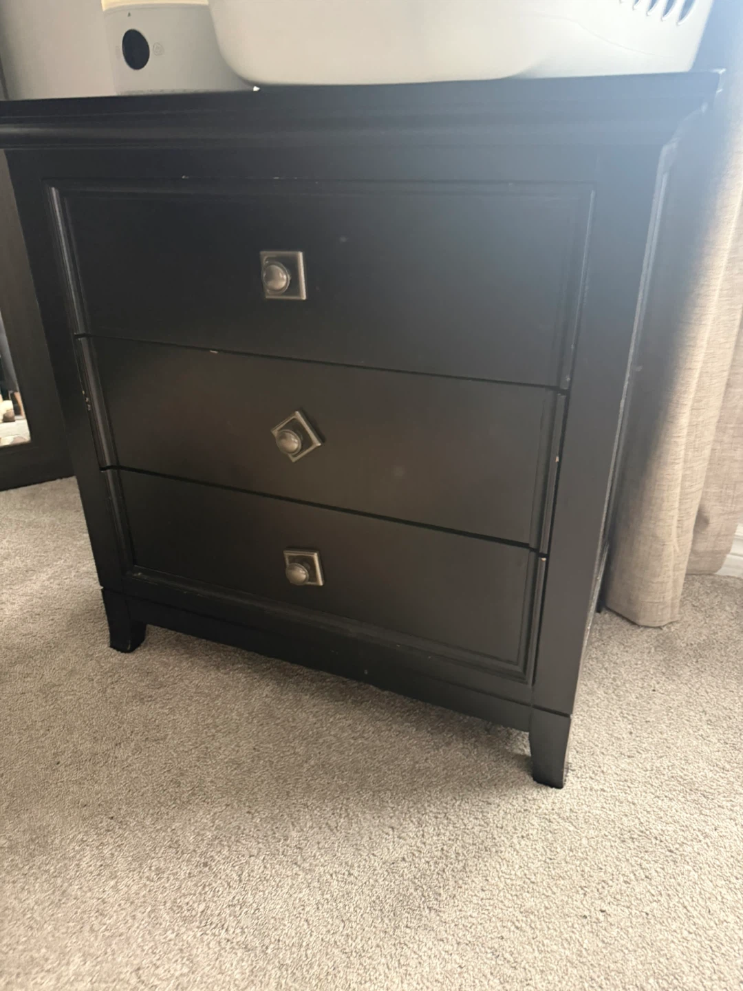 Black Bedroom Set - Dresser & Bed Frame - photo 2