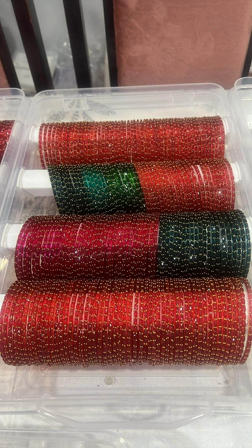 Bangles - Red and Green size 2.10
