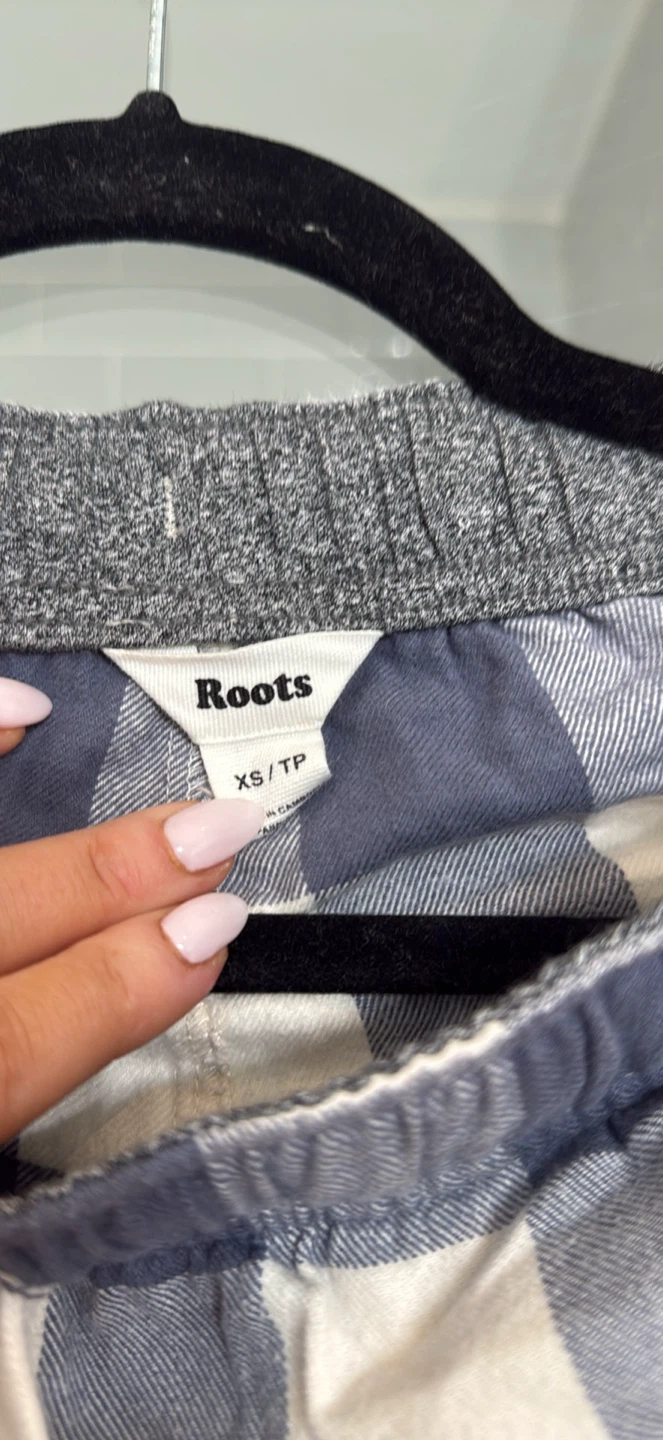 Roots Plaid Pajama Pants XS/TP