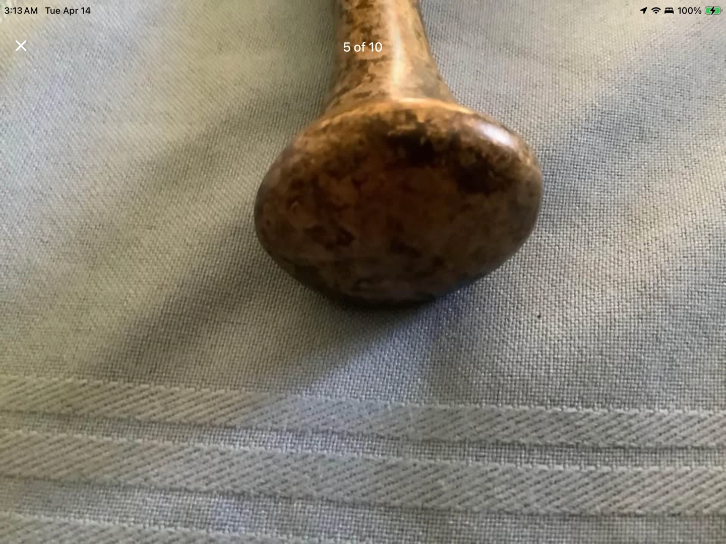 Vtg Brass Embossed Apothecary Mortar & Pestle 🐞 - photo 5