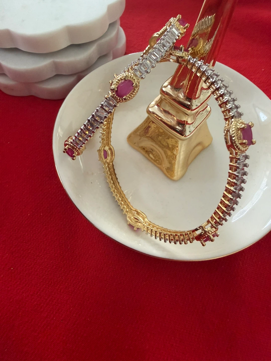 Set of 4 Bejeweled Bangles - photo 3