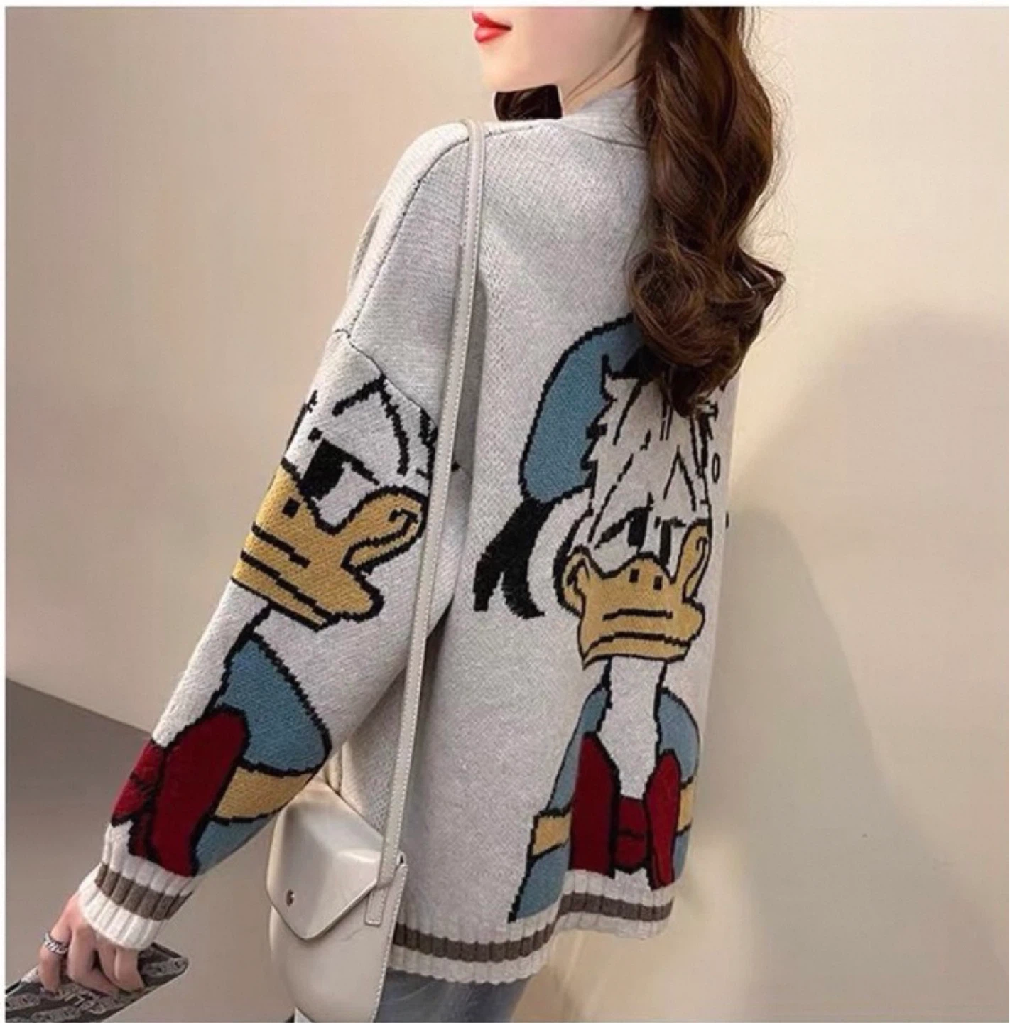 Blue-grey Disney Donald Duck Cardigan Sweater - photo 5