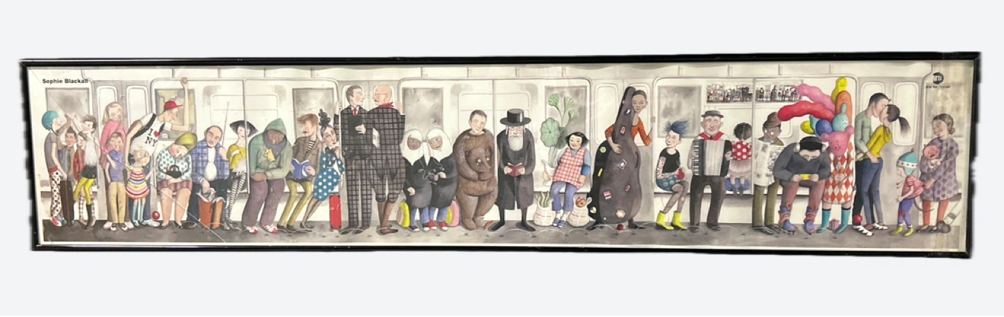Sophie Blackall Subway Print - "I Love NY"