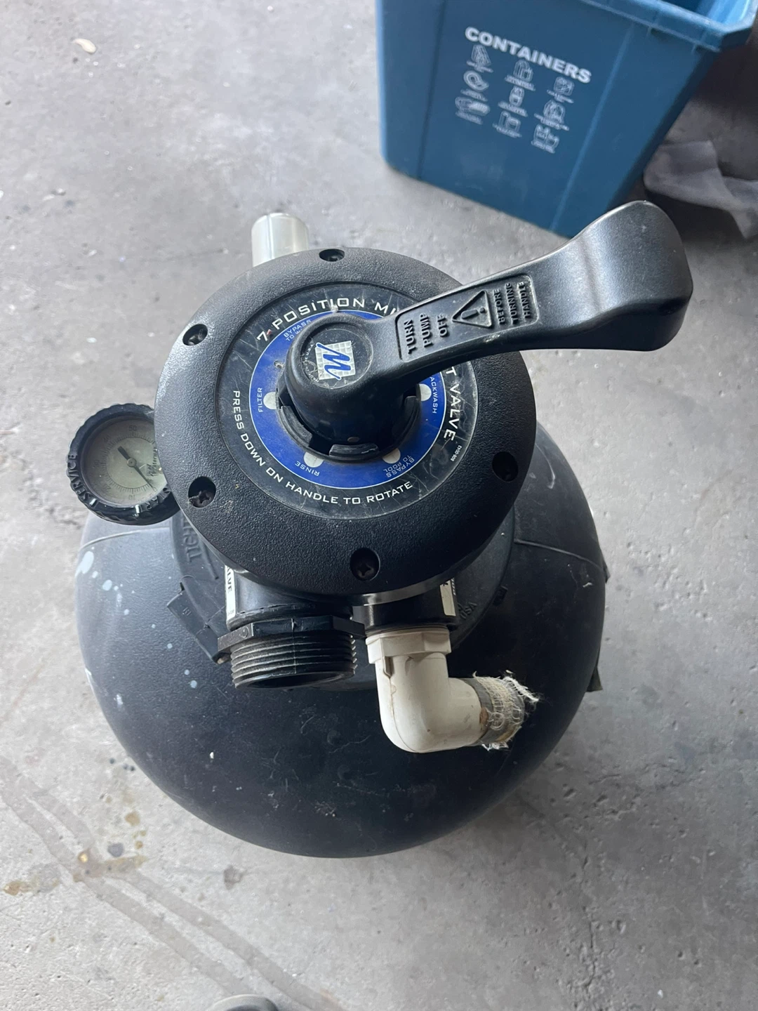 Waterway 7-Position Multiport Valve Pool Filter - photo 5