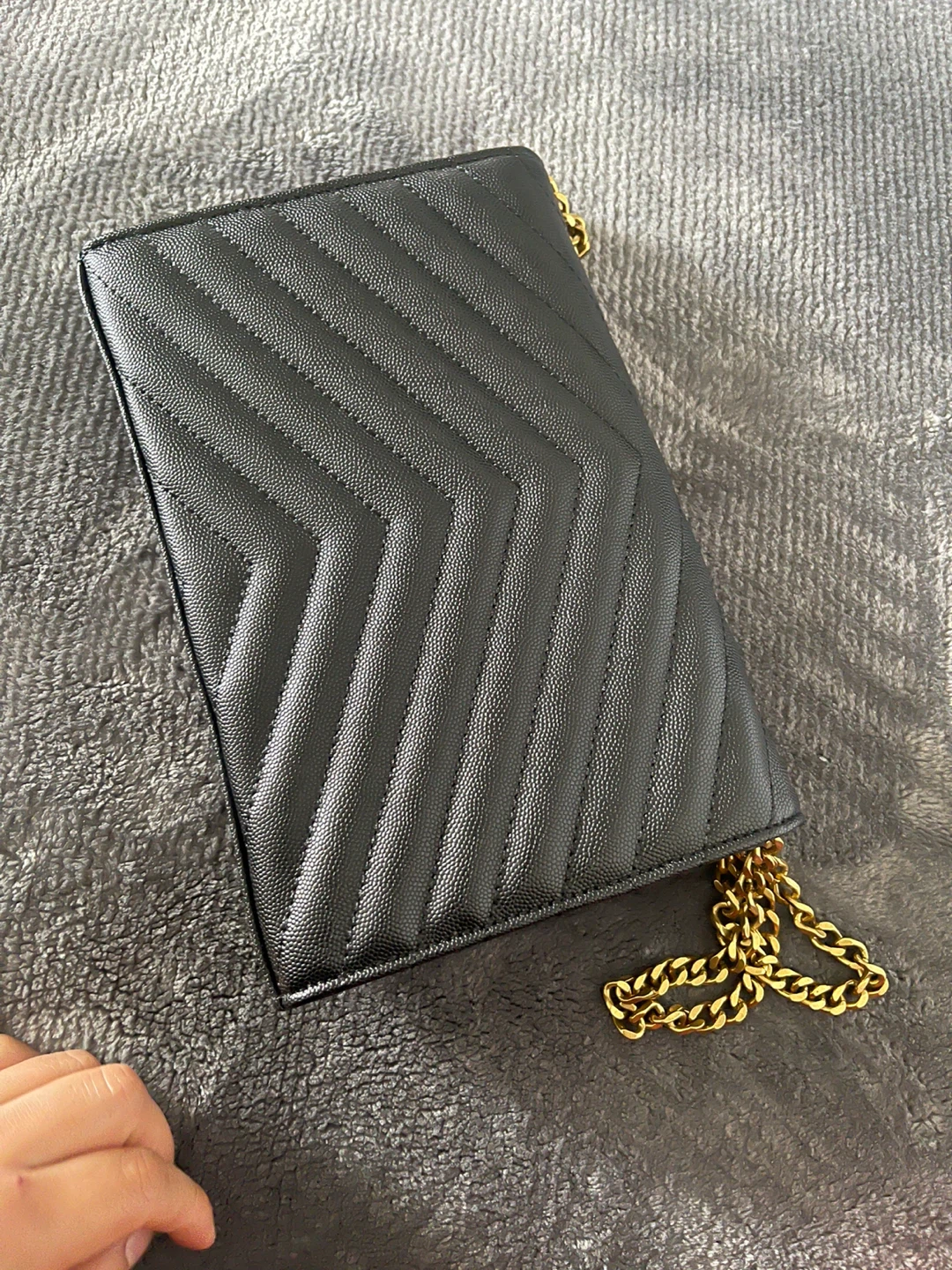 Saint Laurent Black leather purse with Chain crossbody - photo 5