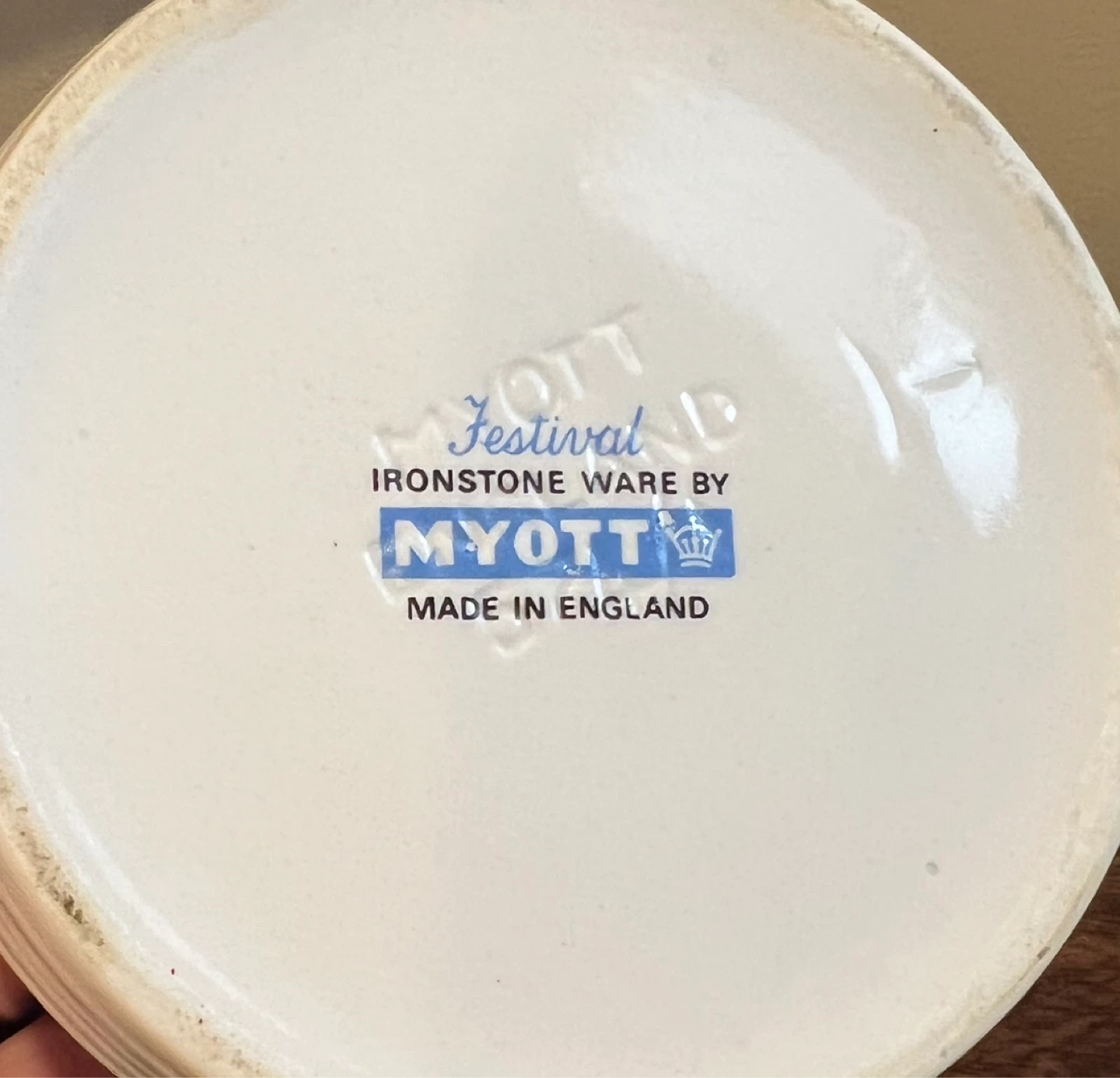 Vintage Myott Festival Sugar Bowl with Lid - photo 4
