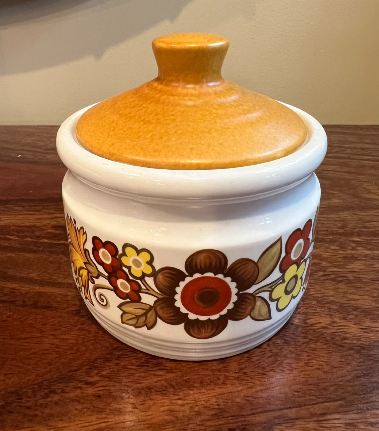 Vintage Myott Festival Sugar Bowl with Lid