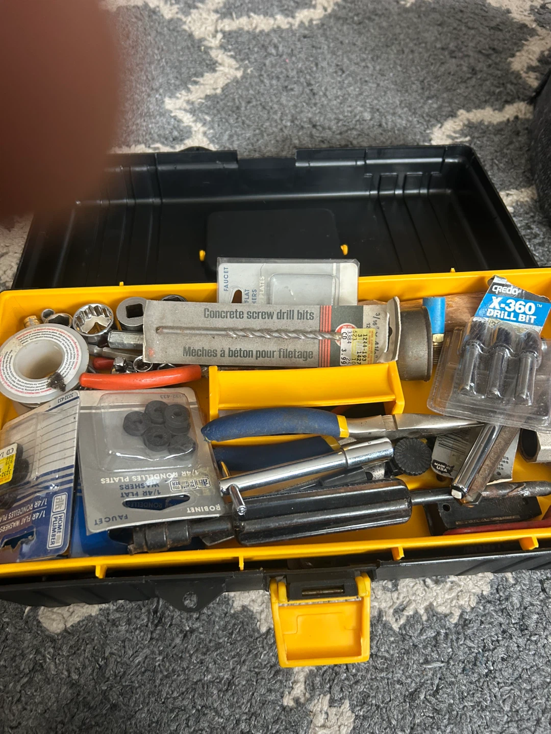 Assorted Tools in Black Toolbox - photo 2