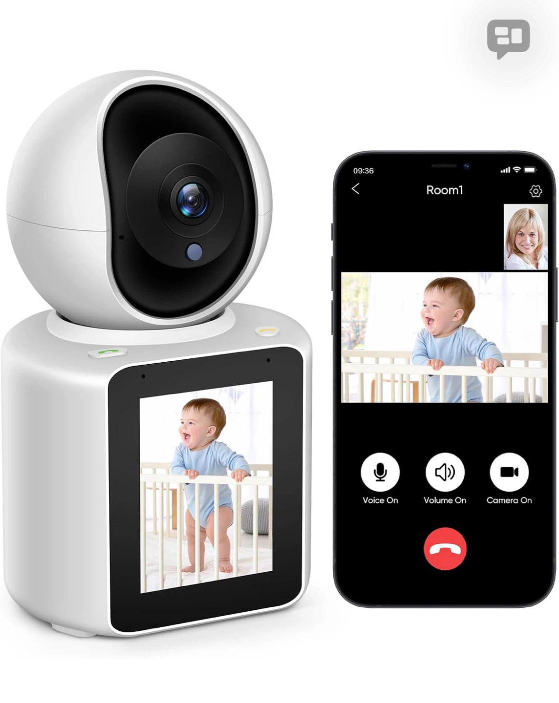 Smart Sharing Video Calling Camera with 2.8-inch Screen