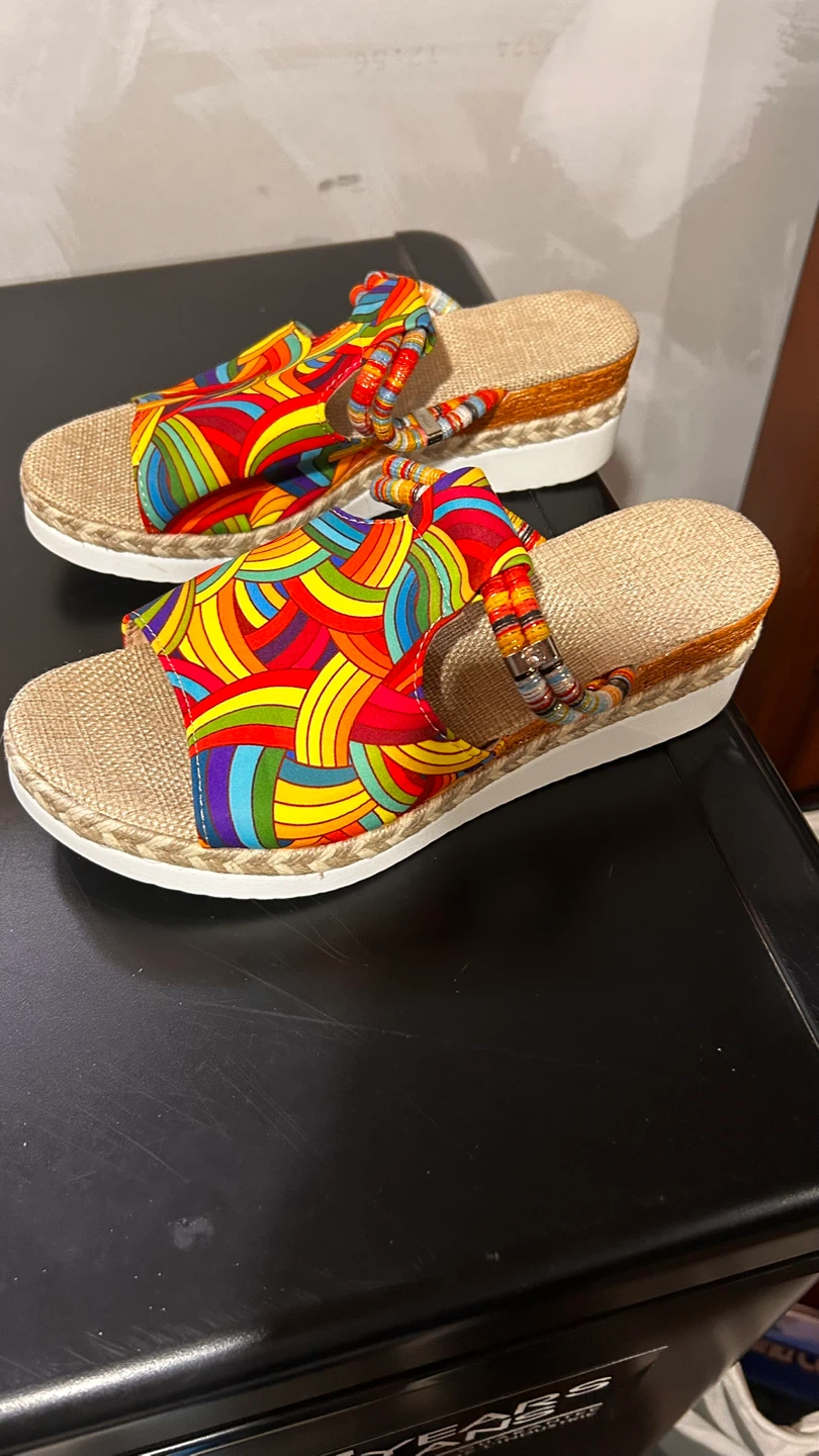 Women's Colorful Wedge Sandals - photo 2