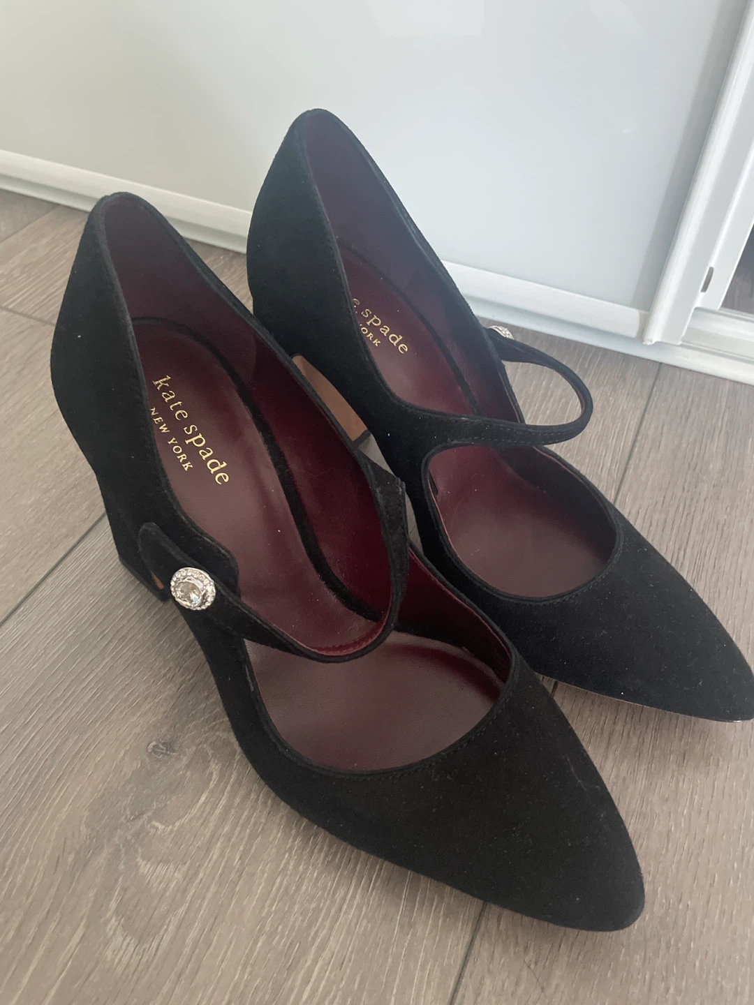 Kate Spade Black Suede Mary Jane Heels - photo 5