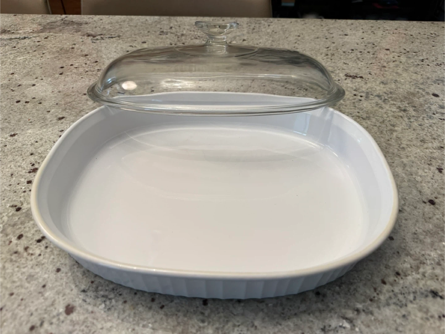 CorningWare Baking Dish White with Glass Lid - photo 2