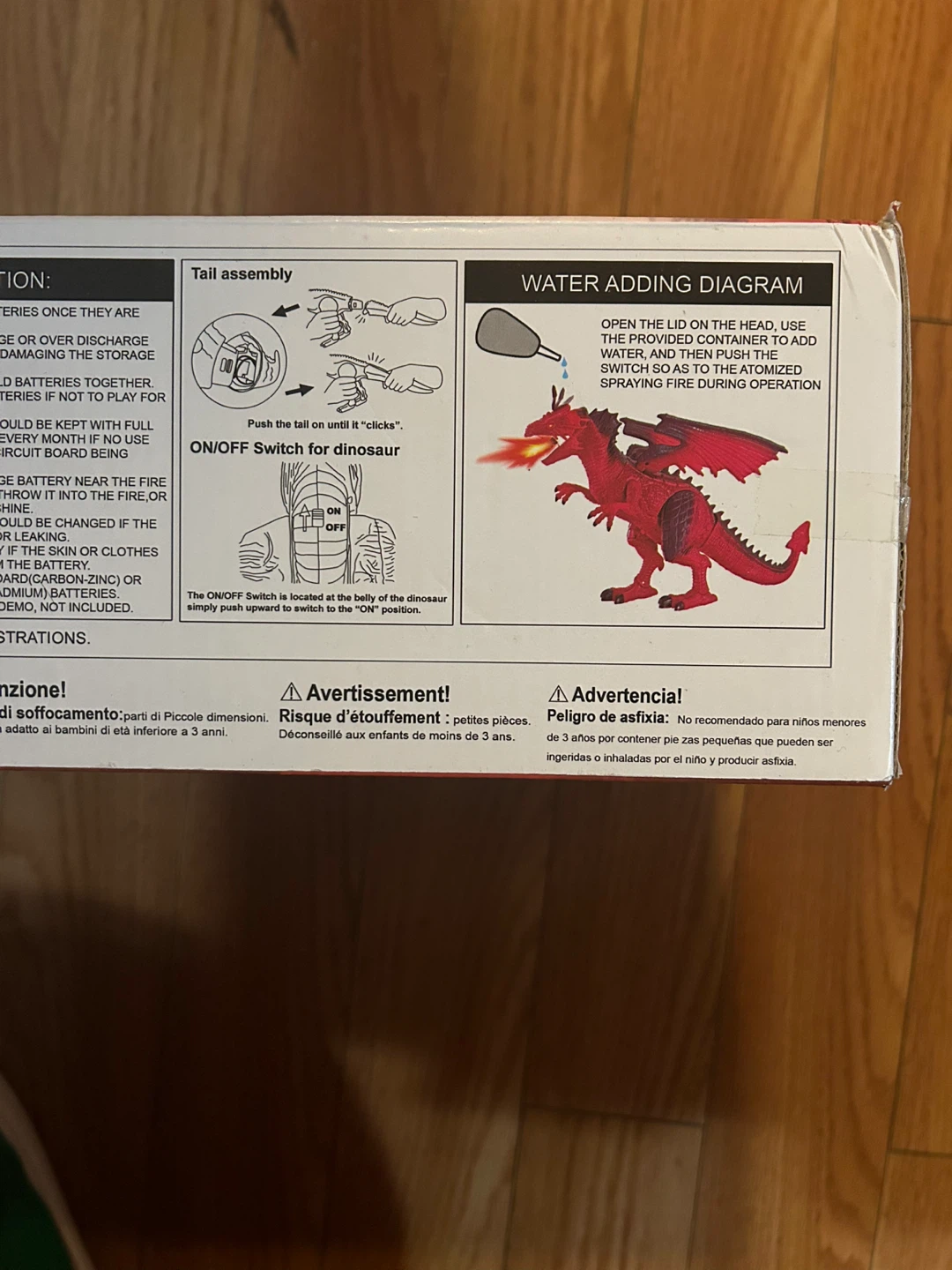 Brand New Spray Dragon Infra-Red Control Walking Dinosaur Toy - photo 2