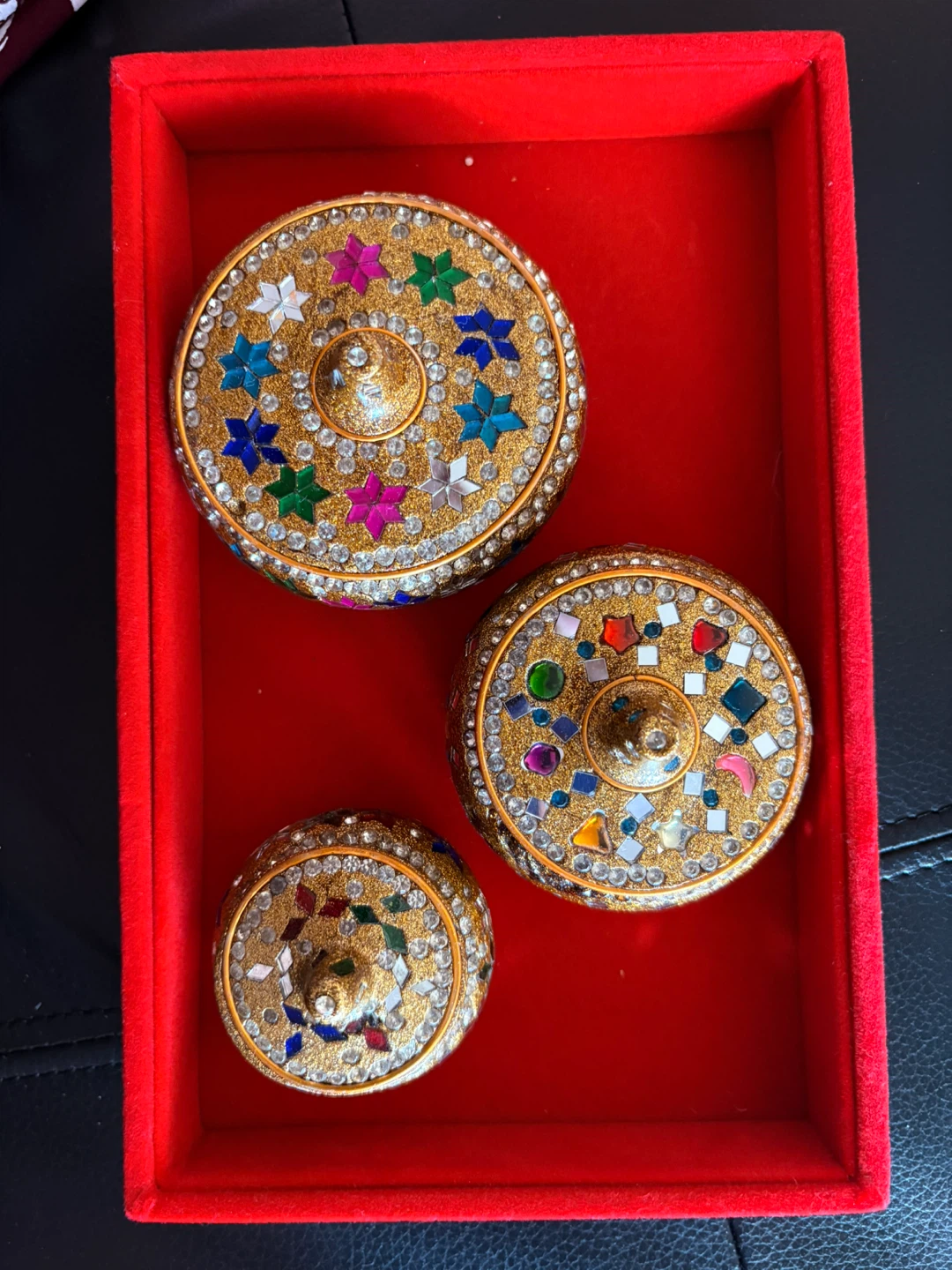 Decorative Trinket Boxes Set (3)
