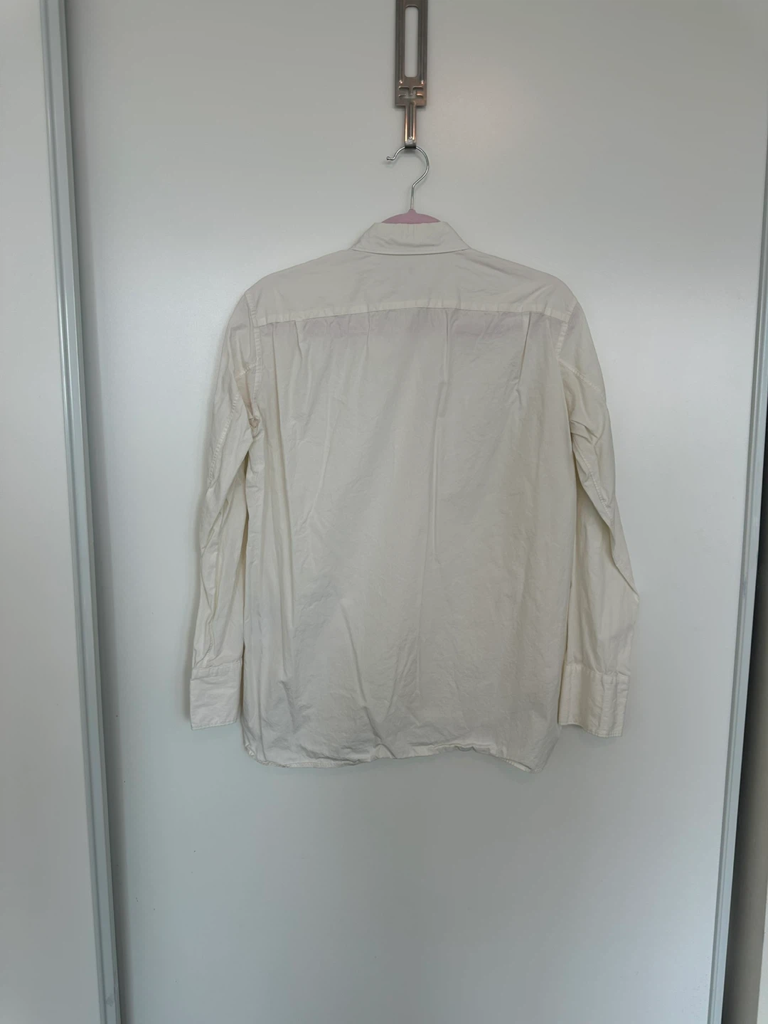 Uniqlo J+ Women's Long Sleeve Button-Up Shirt - Off White - photo 3