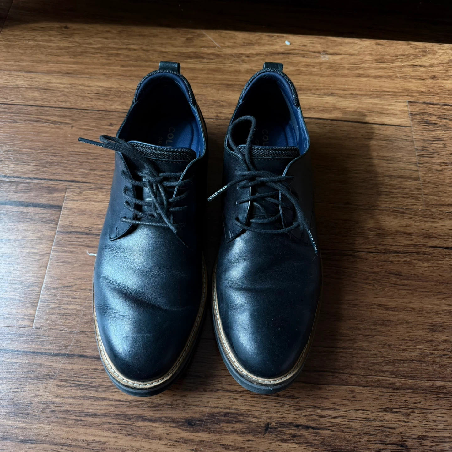 Cole Haan Men's Black Leather Dress Shoes