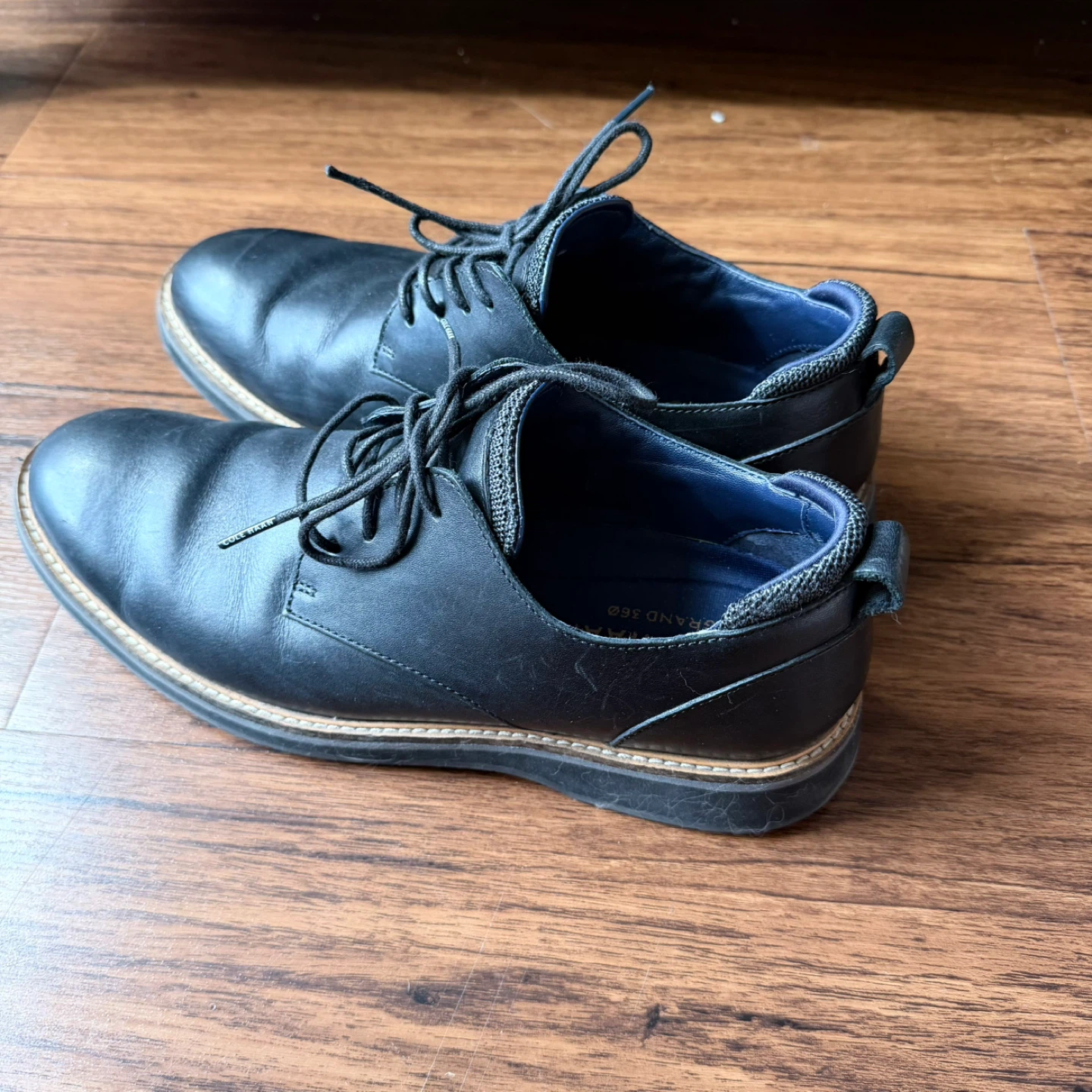 Cole Haan Men's Black Leather Dress Shoes - photo 3