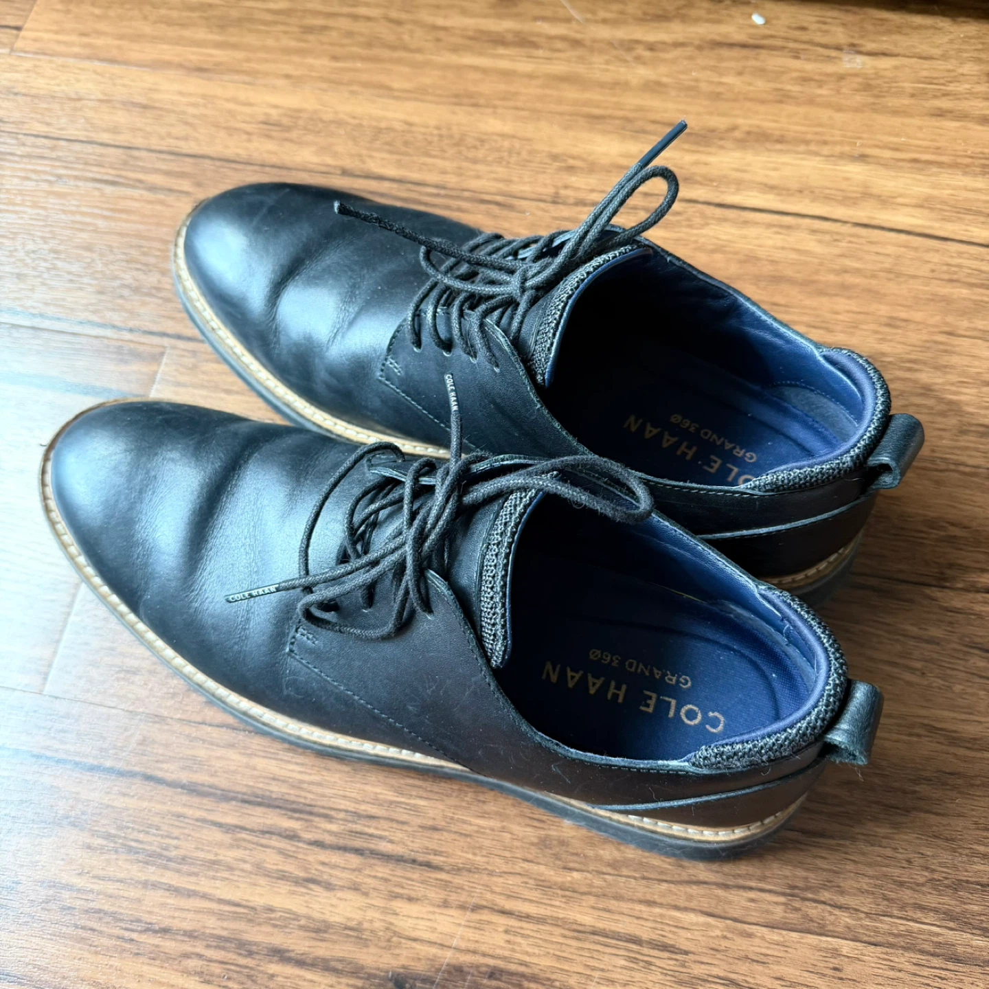 Cole Haan Men's Black Leather Dress Shoes - photo 2
