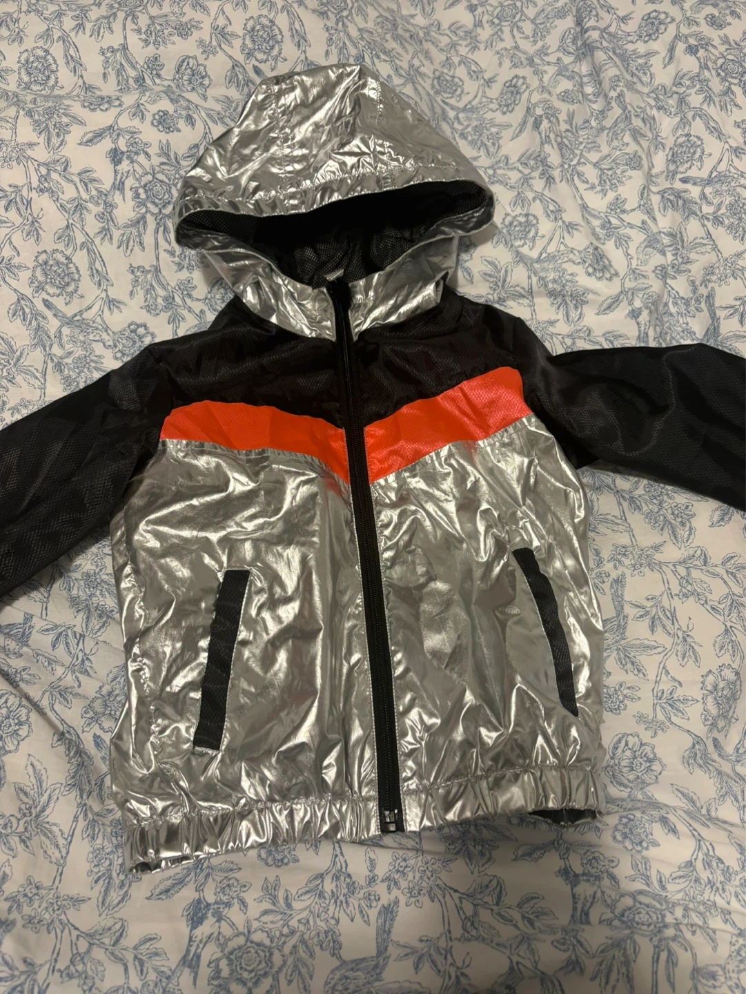 Limited Too Girls Silver & Black Hooded Jacket - Size 4T