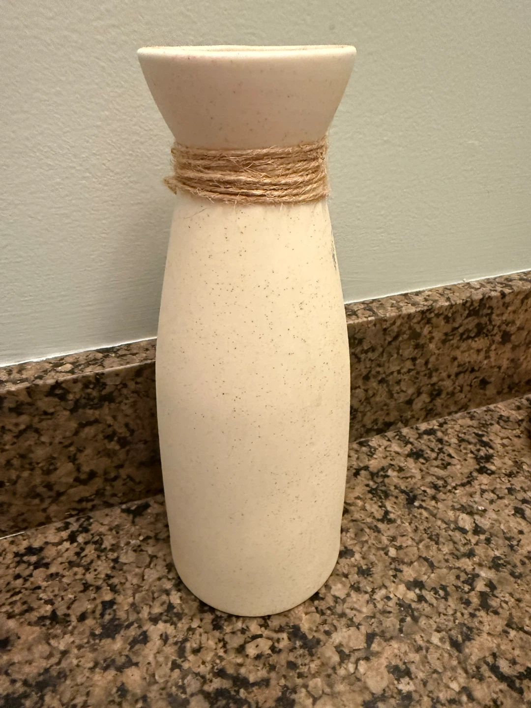 Cream Speckled Ceramic Bud Vases Set of 3 - photo 2
