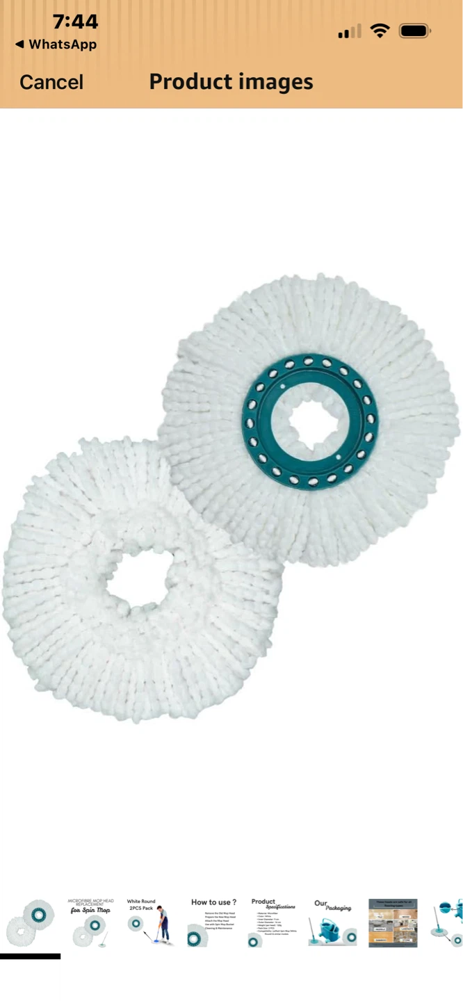 2 Pack Spin Mop Heads