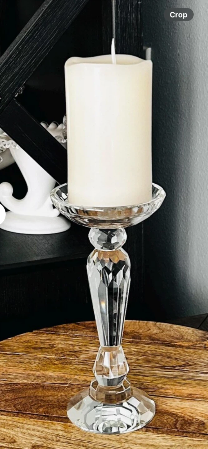 Crystal Candlestick Holders Set of 2