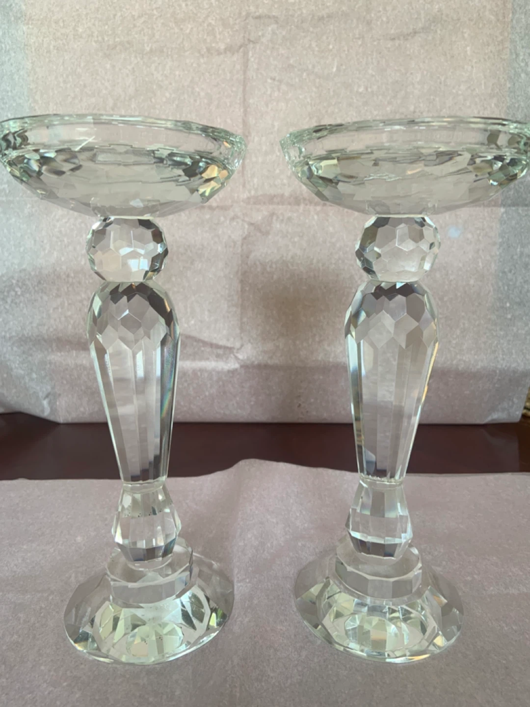 Crystal Candlestick Holders Set of 2 - photo 2