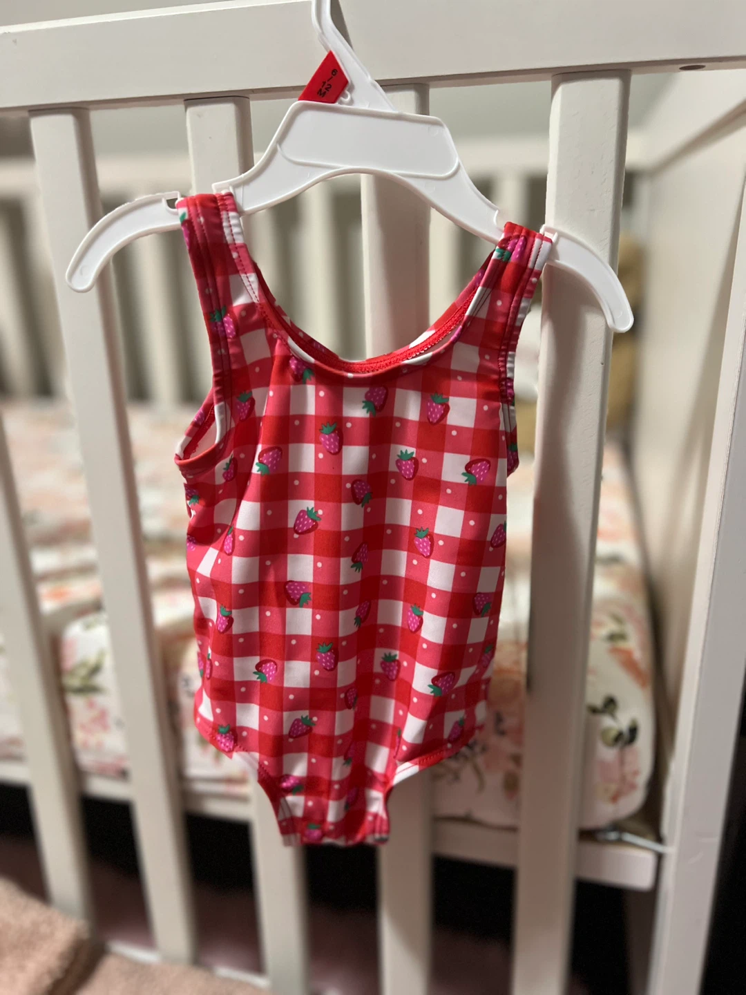 Baby Girls' Strawberry Gingham Swimsuit UPF 50