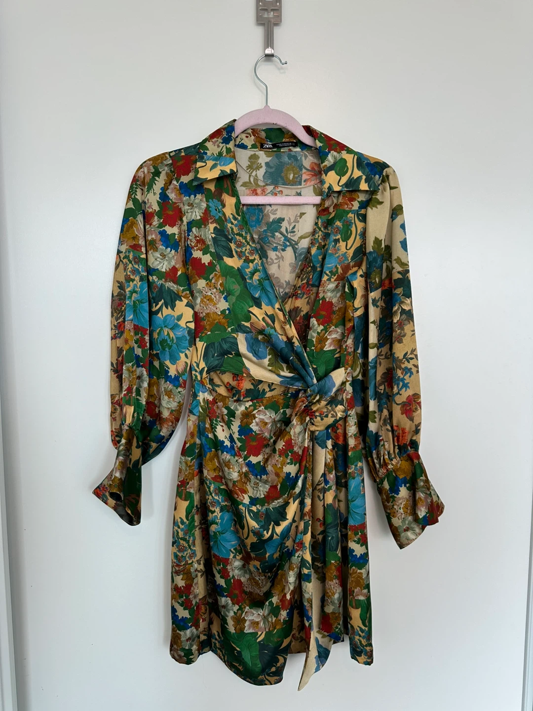 Zara Floral Print Wrap Dress