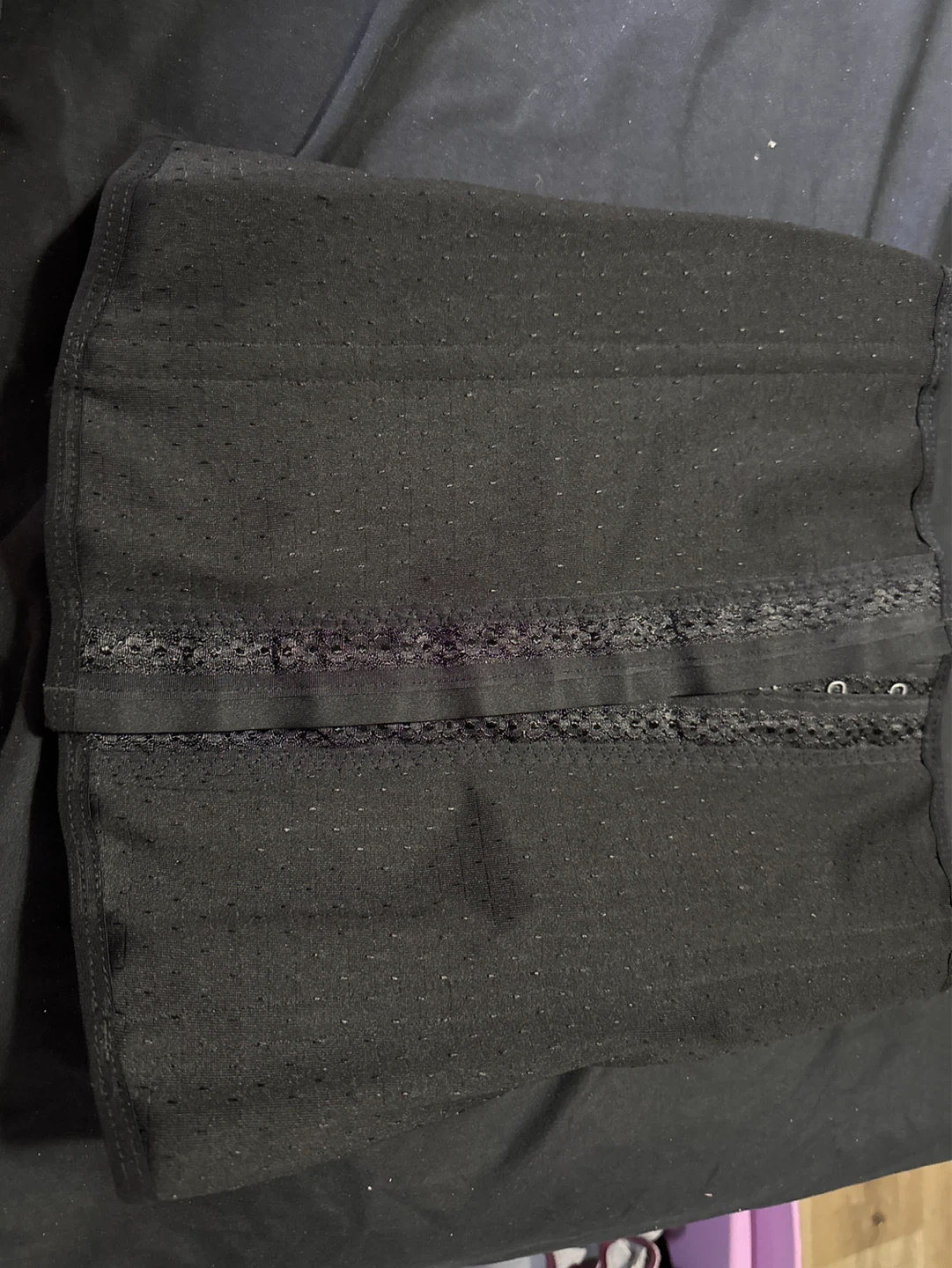 Black Adjustable Waist Trainer Band - photo 2