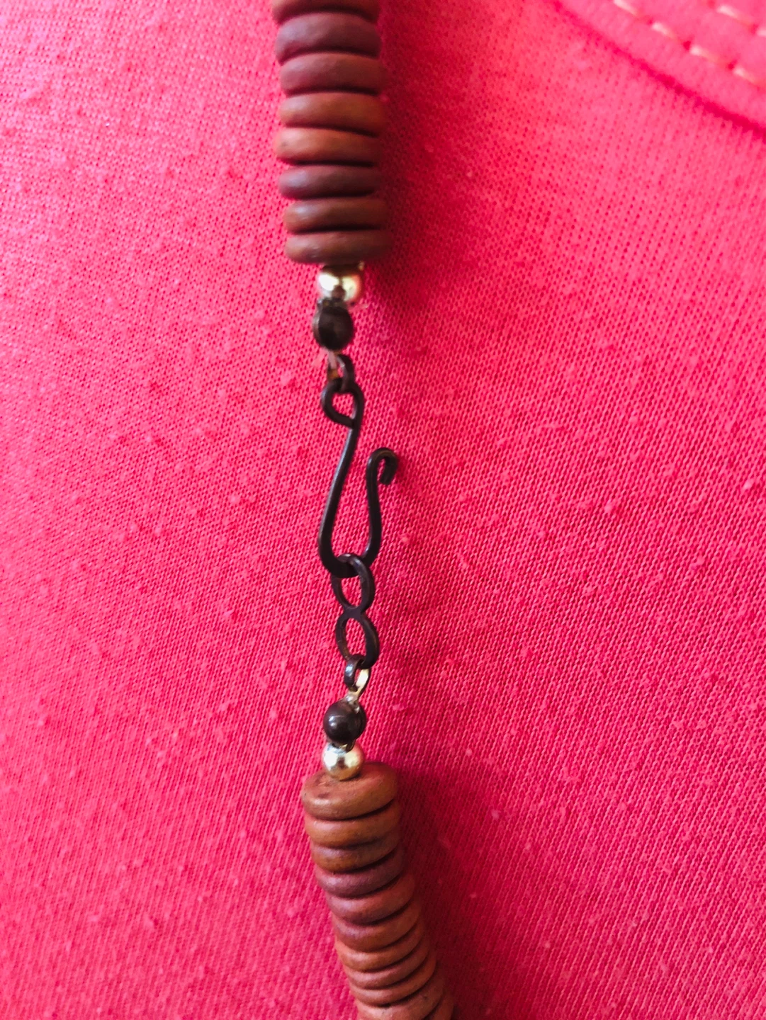 Chunky Wood Beaded Necklace - photo 3
