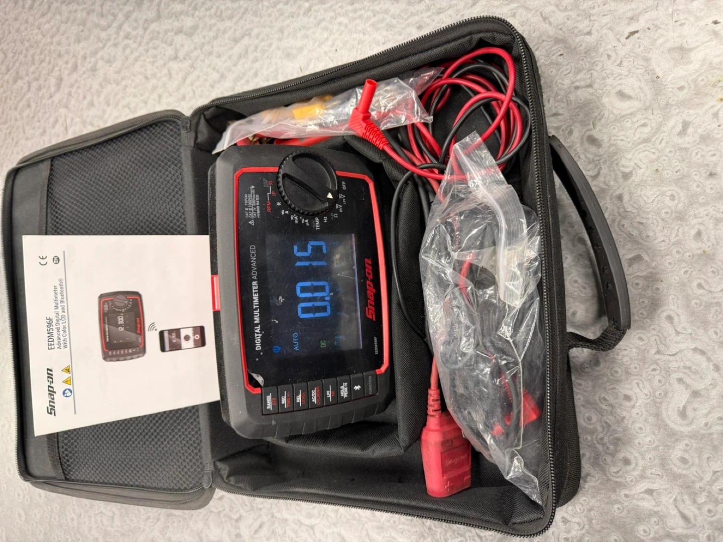 Snap-on EEDM596 Advanced Digital Multimeter with Case - photo 2